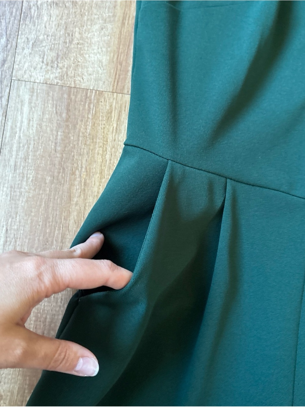 Calvin Klein Teal Emerald Jumpsuit Women’s 6 Wide Leg Tie Back ** - Picture 4 of 13